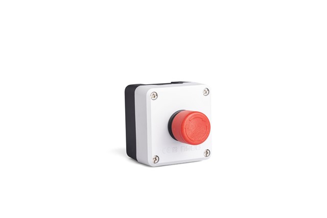 P Series Plastic 1 Hole BDE30 + C3BK (NO) + C4BK (NC) Grey-Black Control Box